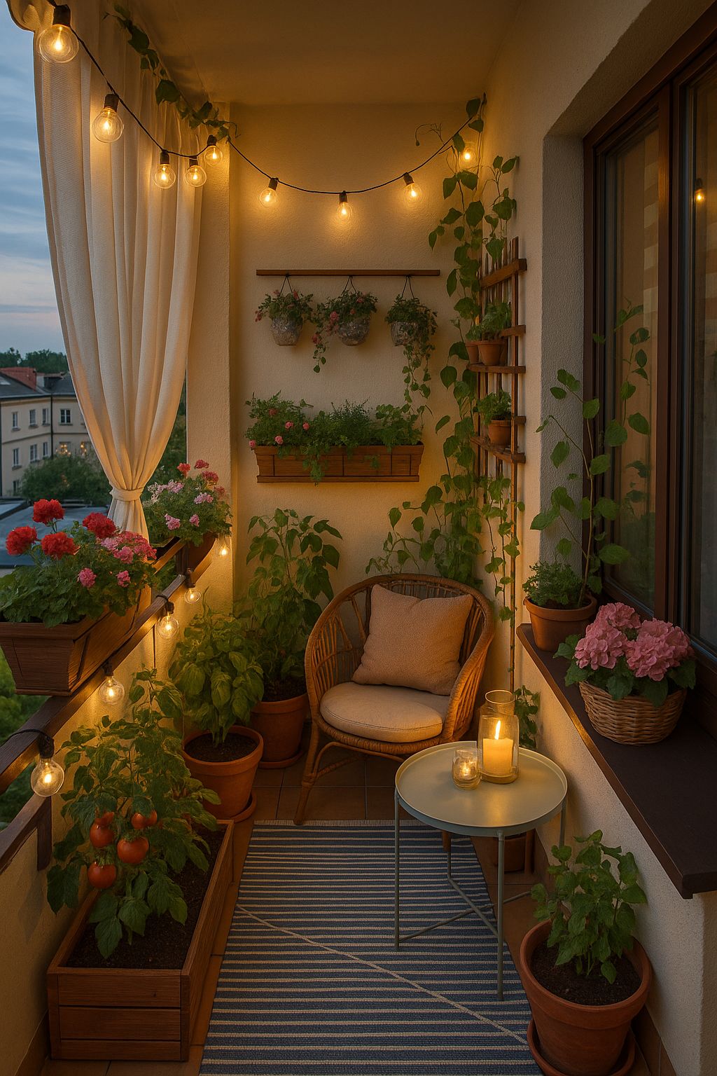 🌸 ۱۰ ایده الهامبخش برای طراحی بالکن و فضای سبز در آپارتمانهای شهری